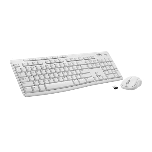 Logitech MK270 Wireless Keyboard & Mouse Combo, Off White