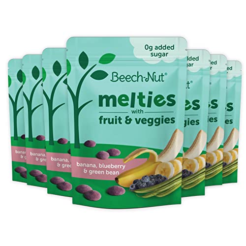 Beech-Nut Banana Blueberry Green Bean Melties, 7 Pack