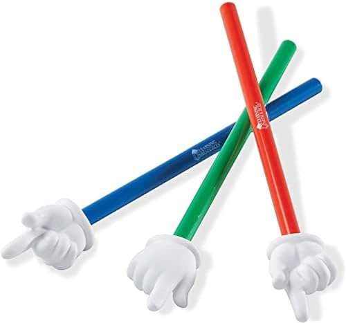 Hand Pointers Set, Ages 3+, Assorted Colors, Classroom Tools