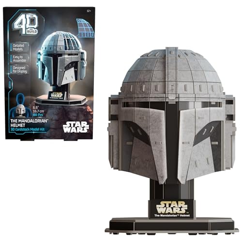 Star Wars Mandalorian Helmet 3D Puzzle Kit, 88 Pieces