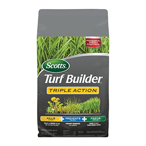Scotts Turf Builder Triple Action, Weed Killer & Fertilizer, 4,000 sq. ft.