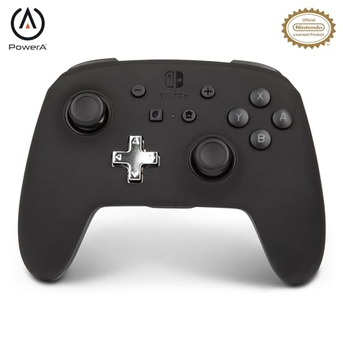 PowerA Wireless Switch Controller – Black, Rechargeable, Advanced Features