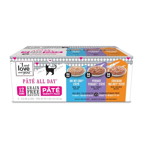 I AND LOVE AND YOU Cat Food Variety Pack, 12 x 3 oz
