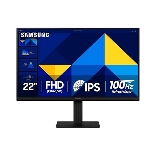 SAMSUNG 22″ IPS Monitor, 100Hz, Eye Care, Game Mode