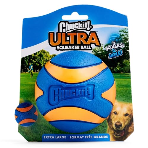 Chuckit Ultra Squeaker XL Dog Ball – Durable, Bouncy, Floats
