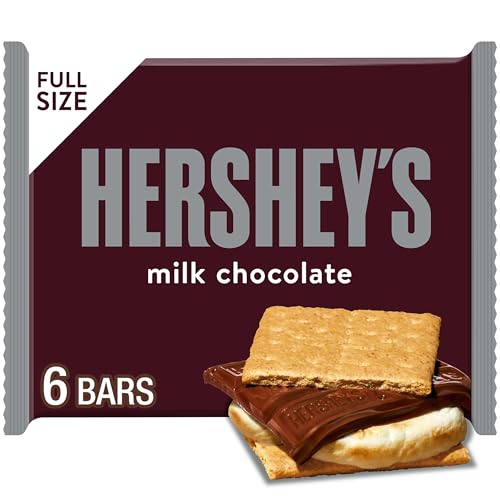 HERSHEY’S Milk Chocolate Bars, 1.55 oz, Pack of 6