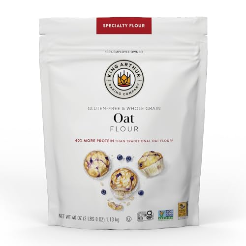 King Arthur Gluten-Free Whole Grain Oat Flour, 2.5 lbs