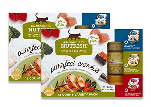 Rachael Ray Nutrish Wet Cat Food Variety Pack, 24 Cups