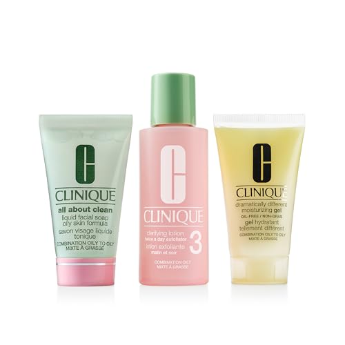 Clinique 3-Step Skincare Set for Oily Skin | Travel Size