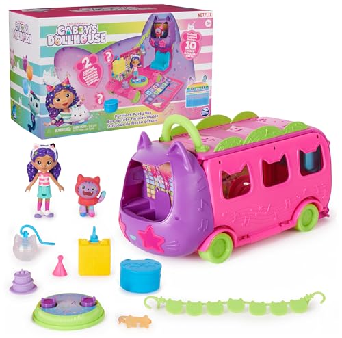 Gabby’s Dollhouse Party Bus Playset with Figures & Accessories