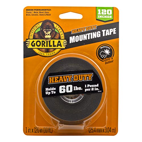 Gorilla Heavy Duty Double Sided Tape, 1″ x 120″
