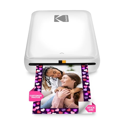 KODAK Step Instant Photo Printer – Wireless Bluetooth, White