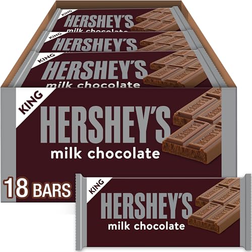 HERSHEY’S King Size Milk Chocolate Bars, 18 Pack