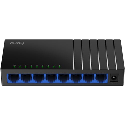 Cudy GS108D 8-Port Gigabit Ethernet Network Switch, Plug and Play