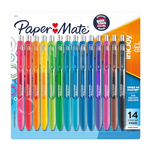 Paper Mate InkJoy Gel Pens, 0.5mm, Assorted, 14 Pack