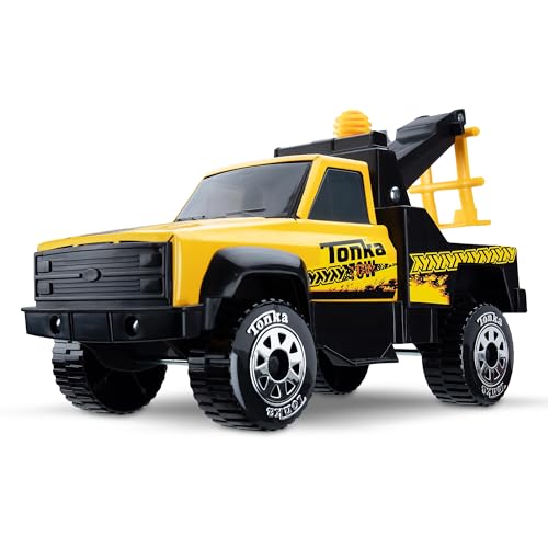 Tonka Steel Classics Yellow Tow Truck, Ages 3+
