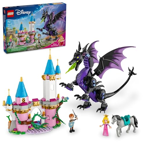 LEGO Disney Maleficent Dragon Set for Kids, Ages 7+