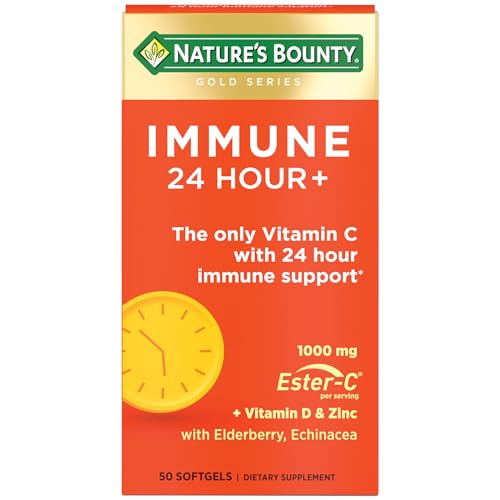 Nature’s Bounty Immune 24 Hour Vitamin C Softgels, 50 Count