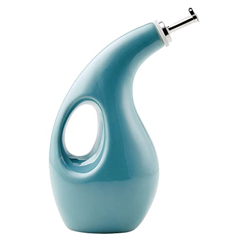Rachael Ray 24oz Ceramic EVOO Bottle – Agave Blue