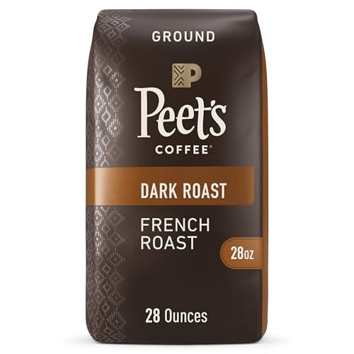 Peet’s French Roast Dark Ground Coffee, 28 oz Bag