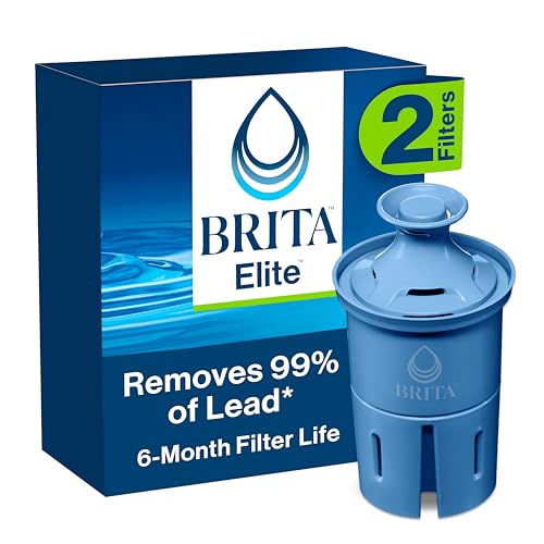 Brita Elite Water Filter, Removes 99% Lead, 2-Pack