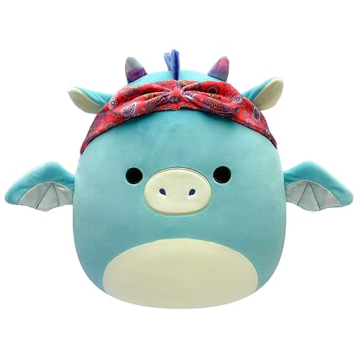 Squishmallows 14″ Tatiana Teal Dragon Plush Toy