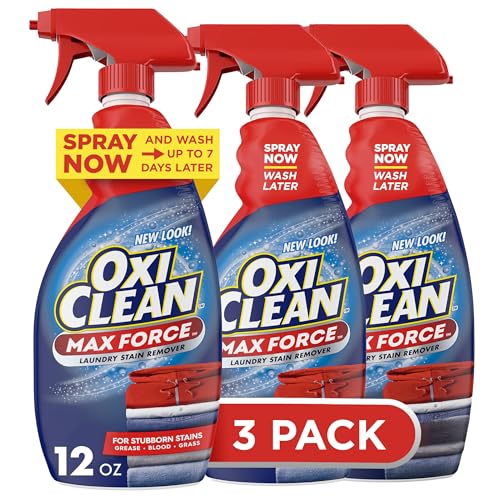 OxiClean Max Force Stain Remover Spray, 12oz, 3-Pack