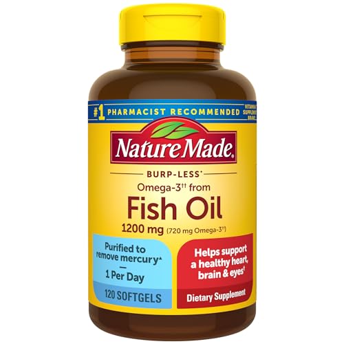 Nature Made Omega 3 Fish Oil 1200 mg, 120 Softgels