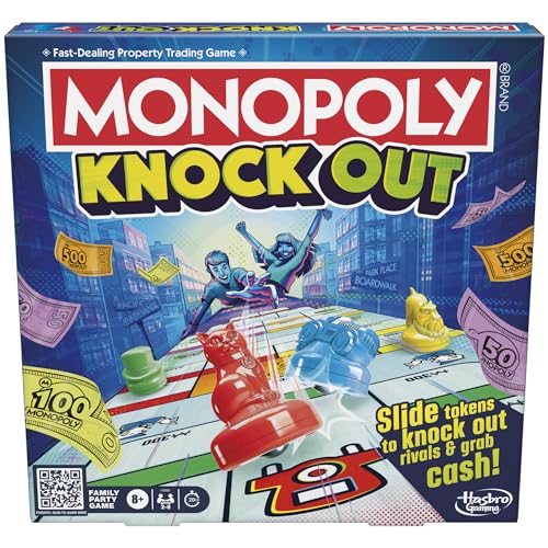 Monopoly Knockout Board Game | 2-8 Players | Ages 8+