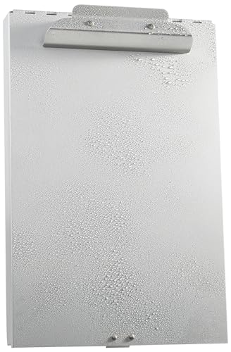 Amazon Basics Silver Metal Clipboard with Storage Compartments