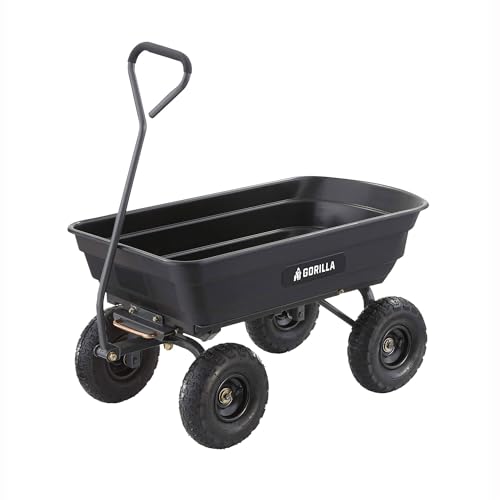 Gorilla Carts 600 lb Utility Cart with Steel Frame