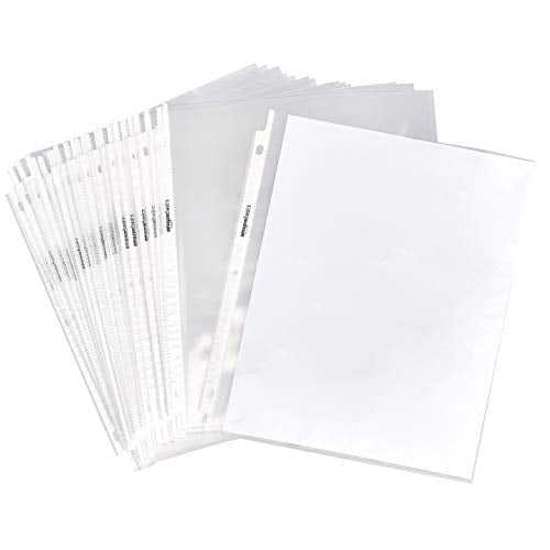 Amazon Basics 500-Pack Clear Sheet Protectors for Binders