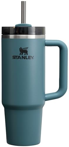 Stanley 40 oz Blue Spruce Insulated Tumbler with Straw