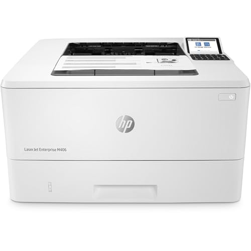 HP LaserJet Enterprise M406dn Monochrome Printer, Ethernet, Duplex