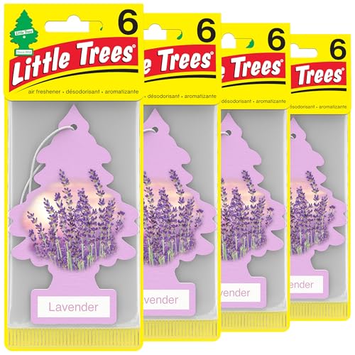 LITTLE TREES Lavender Air Fresheners, 24 Pack