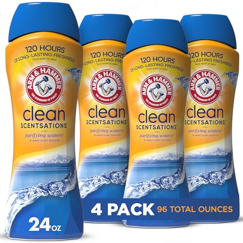 Arm & Hammer Scent Booster, Purifying Waters, 24 oz, 4 Pack