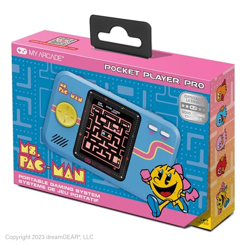 My Arcade Ms. Pac-Man Pocket Player: 2.75″ Display, Portable Fun