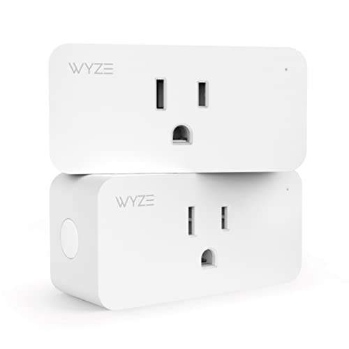 Wyze 2.4GHz WiFi Smart Plug, Alexa/Google Compatible, 2-Pack