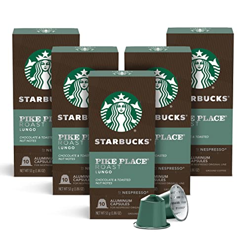 Starbucks Nespresso Pike Place Medium Roast Pods, 50-count