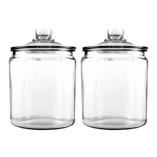 Anchor Hocking 1/2 Gallon Glass Jars with Lids, Set of 2
