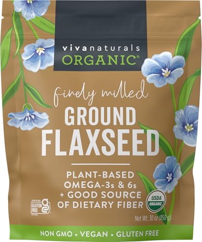 Viva Naturals Organic Ground Flaxseed – 30 oz