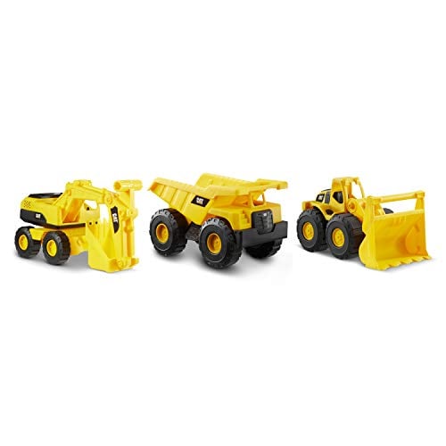 CAT Mini Construction Toys 3-Pack: Dump Truck, Loader, Excavator