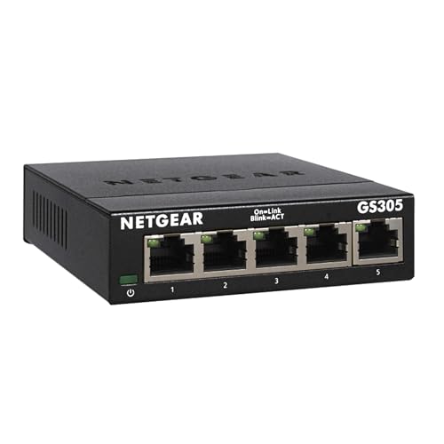 NETGEAR 5-Port Gigabit Ethernet Switch – Plug-and-Play