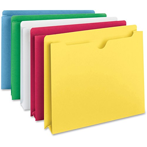 Smead File Jacket, 2″ Expansion, Letter Size, Assorted, 10 Pack