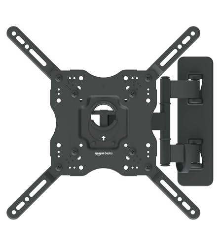 Amazon Basics Full Motion TV Wall Mount, 26″-55″, Black
