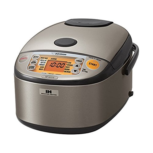 Zojirushi Induction Rice Cooker, 1L, Stainless Gray