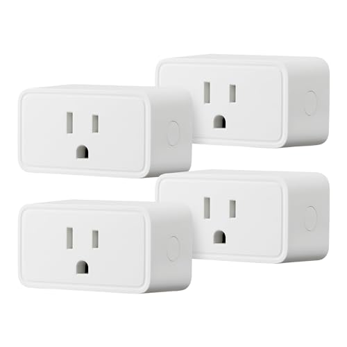 Amazon Basics Smart Plug, Alexa Compatible, No Hub, 4 Pack