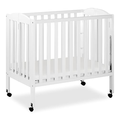 Dream On Me 3-in-1 Portable Crib, White, Greenguard Certified