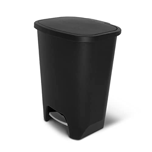 Glad 20 Gallon Trash Can with Odor-Free Lid and Pedal