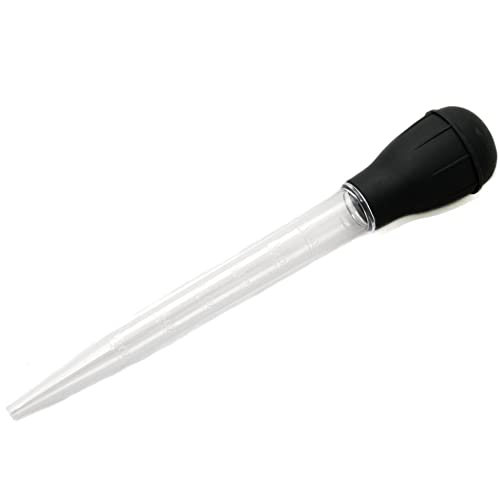 Chef Craft 11.5″ Classic Baster, Clear Tube, Black